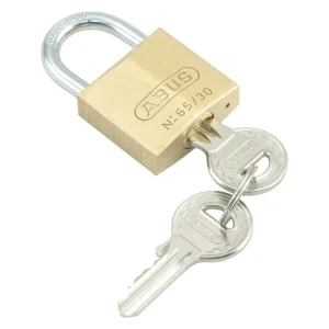 Abus cilinderhangslot 65/40 2KA messing 40x34x15mm 2st