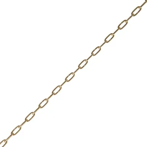 Deltafix klokketting 1,1mm vermessingd metaal per meter