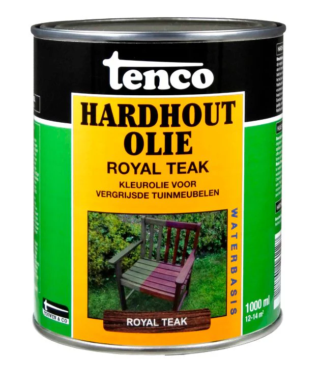 Tenco Royal Teak hardhoutolie blank 1L - Afbeelding 2
