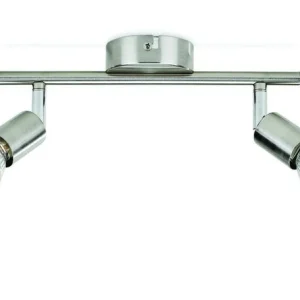 Philips Essentials LED  Limbali 2-lichts plafondlamp kantelbaar nikkel
